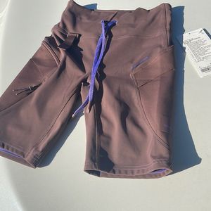 Lululemon Cargo Super-High-Rise Hiking Short 8" in dark oxide $98 influencer